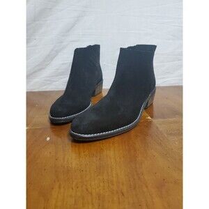 Very Volatile LA Suede Leather Ankle Boots Aldworth Booties Shoes Black Size 10